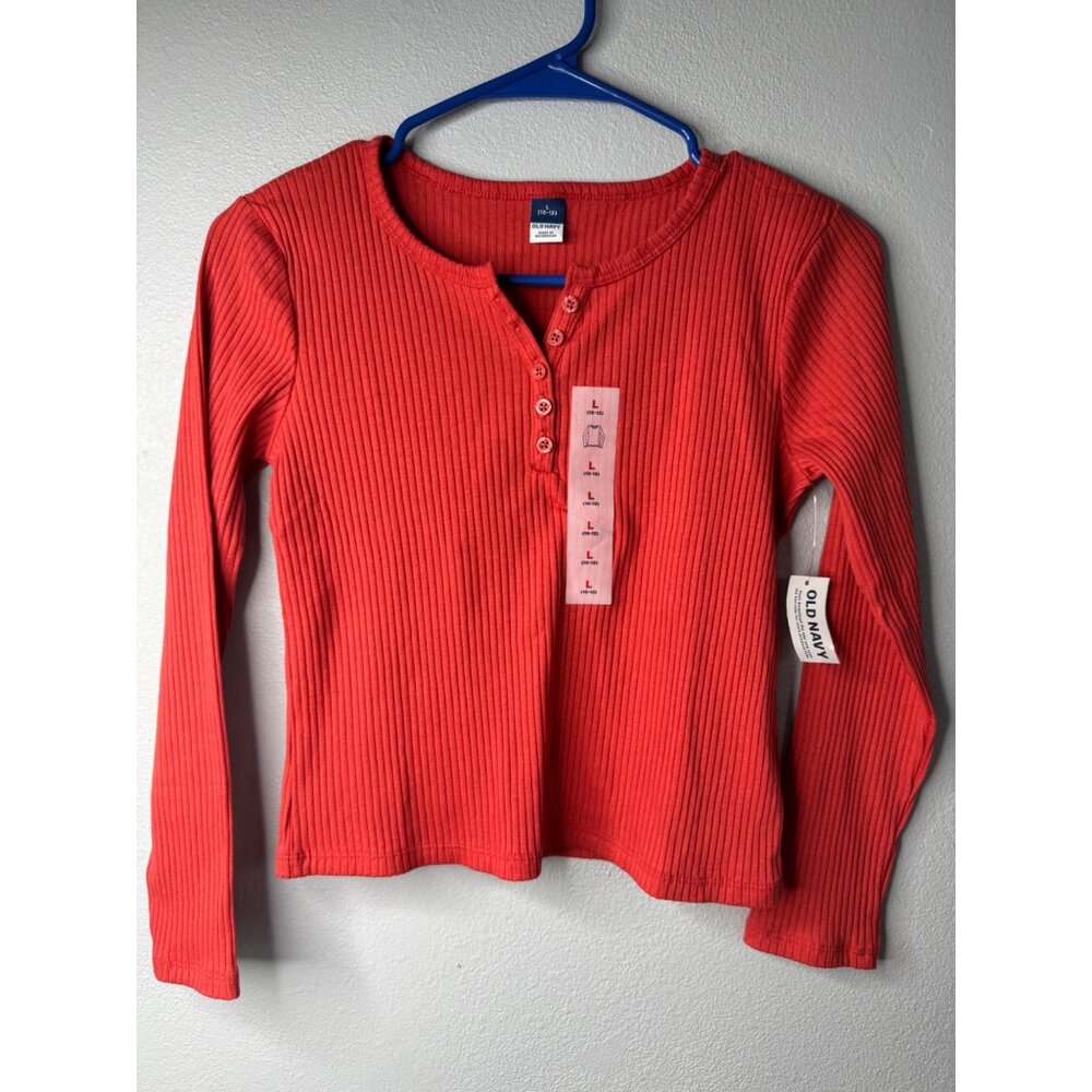NWT Old Navy Bundle Of Girls Jeans, Long Sleeve Blouses, Black Leggings Sz 10-12 - Picture 2 of 13